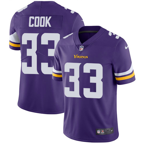 Minnesota Vikings #33 Limited Dalvin Cook Purple Nike NFL Home Men Jersey Vapor Untouchable->youth nfl jersey->Youth Jersey
